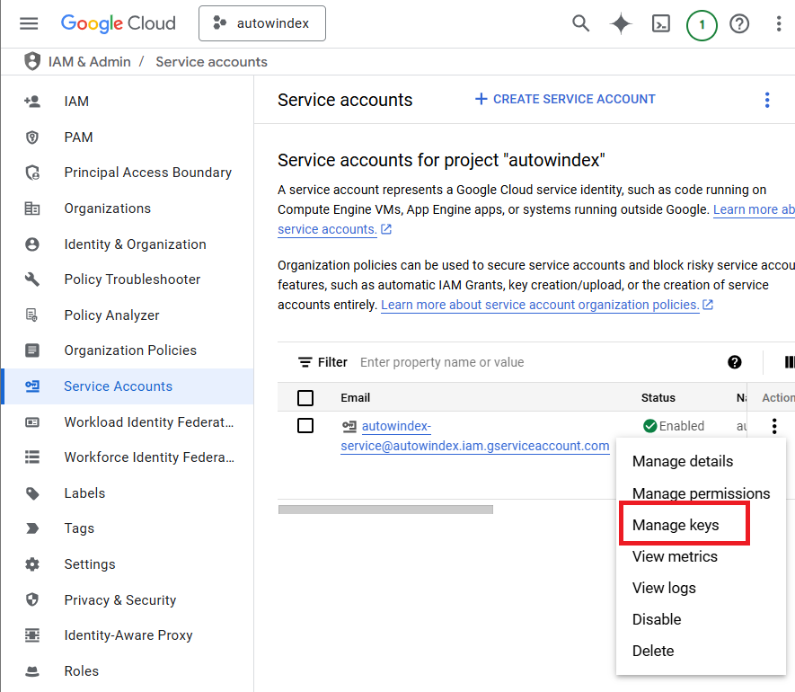 manageKeys
